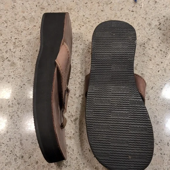 Rainbow Riviera Platform Flip Flops Size 8 - Picture 3 of 4